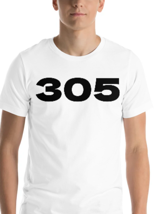 305 Area Code Tee - Light